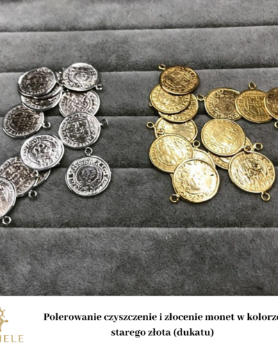 Złocenie monet - Schiele
